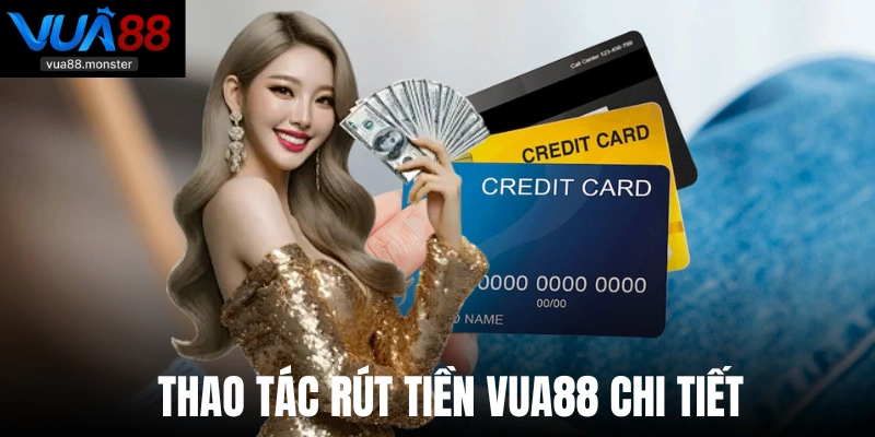 Thao tác rút tiền Vua88 chi tiết 